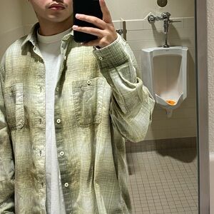 Aeropostale Green Plaid Shirt